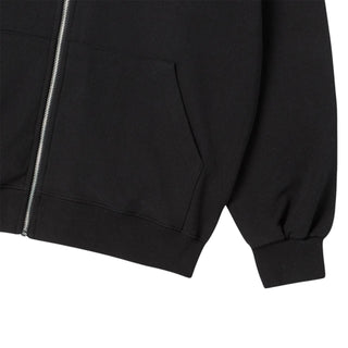 BOX BASIC LOGO HOODIE ZIP UP BLACK