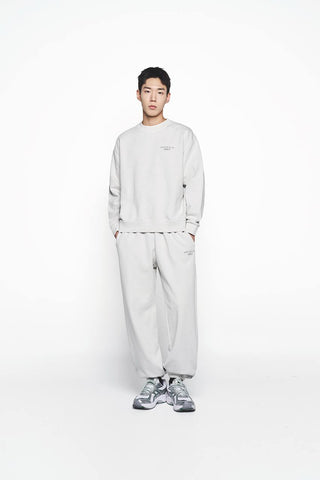 PIGMENT BASIC LOGO SWEATSHIRT LIGHT GREY