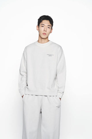 PIGMENT BASIC LOGO SWEATSHIRT LIGHT GREY