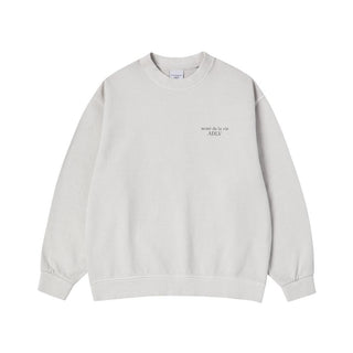 PIGMENT BASIC LOGO SWEATSHIRT LIGHT GREY