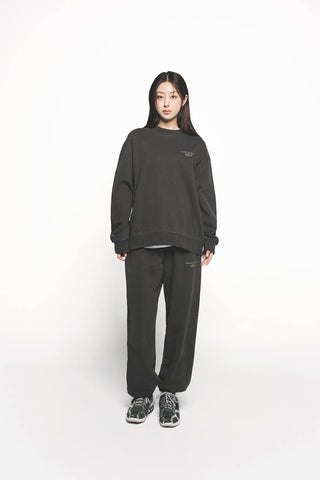 PIGMENT BASIC LOGO SWEATSHIRT CHARCOAL