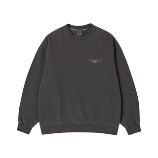 PIGMENT BASIC LOGO SWEATSHIRT CHARCOAL