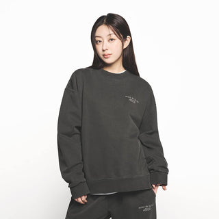 PIGMENT BASIC LOGO SWEATSHIRT CHARCOAL