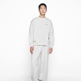 PIGMENT BASIC LOGO JOGGER PANTS LIGHT GREY