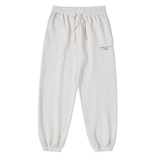 PIGMENT BASIC LOGO JOGGER PANTS LIGHT GREY