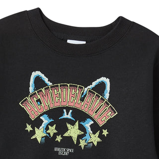 KIDS STAR RABBIT SWEATSHIRT BLACK