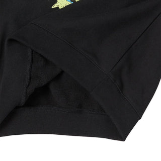 STAR RABBIT CROP SWEATSHIRT BLACK