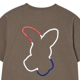 FRENCH RABBIT SILHOUETTE WOMAN SHORT SLEEVE T-SHIRT COCOA