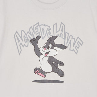 CARTOON CHINCHILLA SHORT SLEEVE T-SHIRT LIGHT GRAY