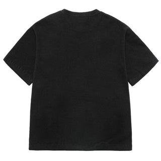 EMBO LOGO WAFFLE SHORT SLEEVE T-SHIRT BLACK
