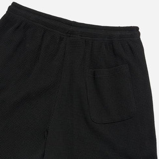 EMBO LOGO WAFFLE SHORT PANTS BLACK