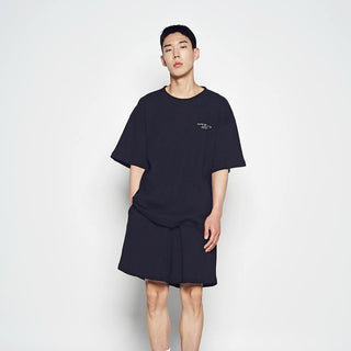 EMBO LOGO WAFFLE SHORT PANTS BLACK