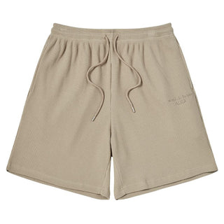 EMBO LOGO WAFFLE SHORT PANTS LIGHT BROWN