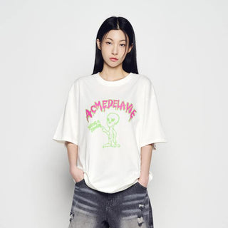 FLOW ALIEN SHORT SLEEVE T-SHIRT CREAM