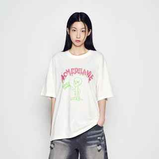 FLOW ALIEN SHORT SLEEVE T-SHIRT CREAM