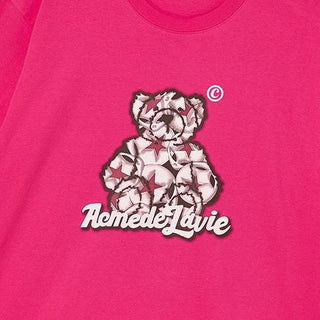 STAR BEAR SHORT SLEEVE T-SHIRT HOT PINK