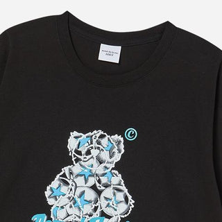 STAR BEAR SHORT SLEEVE T-SHIRT BLACK