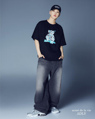 STAR BEAR SHORT SLEEVE T-SHIRT BLACK