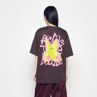 BLUR RABBIT SHORT SLEEVE T-SHIRT DARK BROWN