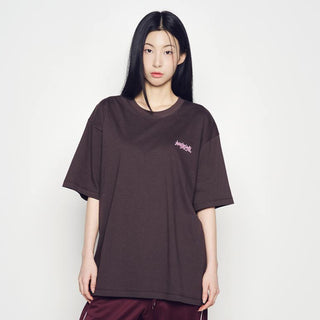 BLUR RABBIT SHORT SLEEVE T-SHIRT DARK BROWN