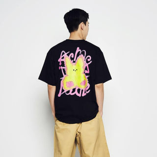 BLUR RABBIT SHORT SLEEVE T-SHIRT BLACK