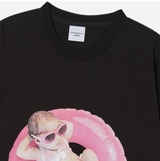 BABY FACE TUBE GIRL SLEEVE T-SHIRT BLACK
(OVERSEAS & DOMESTIC EXCLUSIVE)