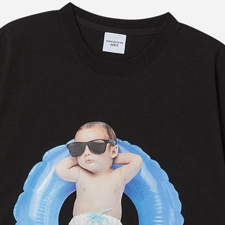 BABY FACE TUBE BOY SLEEVE T-SHIRT BLACK
(OVERSEAS & DOMESTIC EXCLUSIVE)