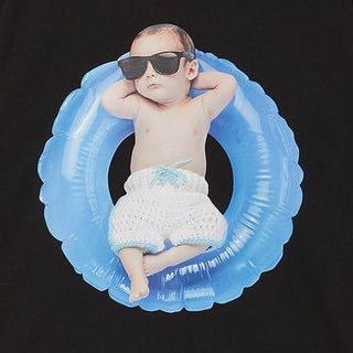 BABY FACE TUBE BOY SLEEVE T-SHIRT BLACK
(OVERSEAS & DOMESTIC EXCLUSIVE)