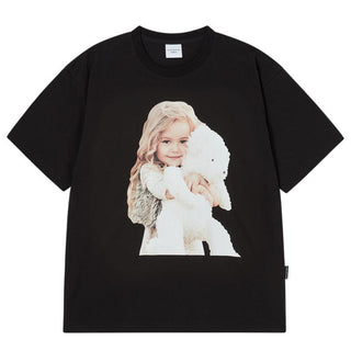 BABY FACE HUG BEAR DOLL SLEEVE T-SHIRT BLACK
(OVERSEAS & DOMESTIC EXCLUSIVE)