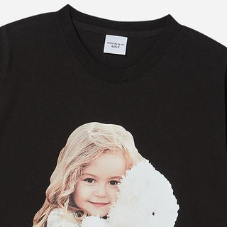 BABY FACE HUG BEAR DOLL SLEEVE T-SHIRT BLACK
(OVERSEAS & DOMESTIC EXCLUSIVE)