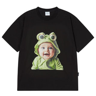 BABY FACE FROG BABY SLEEVE T-SHIRT BLACK
(OVERSEAS & DOMESTIC EXCLUSIVE)