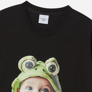 BABY FACE FROG BABY SLEEVE T-SHIRT BLACK
(OVERSEAS & DOMESTIC EXCLUSIVE)