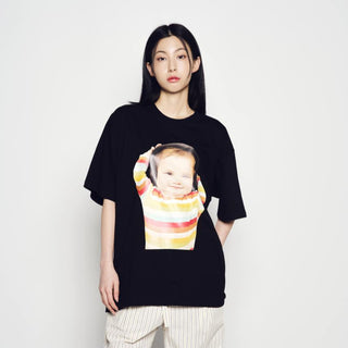 BABY FACE STRIPE HEADSET SLEEVE T-SHIRT BLACK
(DOMESTIC DUTY FREE EXCLUSIVE)