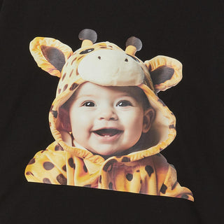 BABY FACE GIRAFFE BABY SLEEVE T-SHIRT BLACK
(DOMESTIC DUTY FREE EXCLUSIVE)