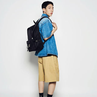 OVERSIZE WASHING DENIM SHORT SLEEVE SHIRTS BLUE