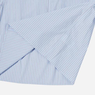 STRIPE SET-UP LOOSE FIT SHIRTS BLUE