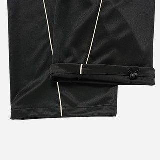 ONE POINT LOGO COLORING WIDE TRACK PANTS BLACK