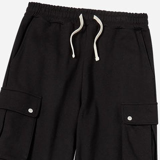 OVERSIZE CARGO JOGGER PANTS BLACK