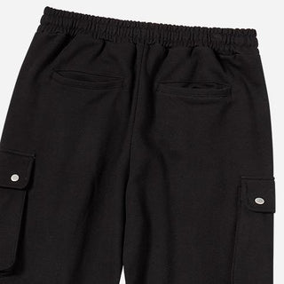 OVERSIZE CARGO JOGGER PANTS BLACK