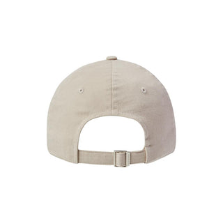 TUFT EMBROIDERY LOGO BALL CAP LIGHT BEIGE