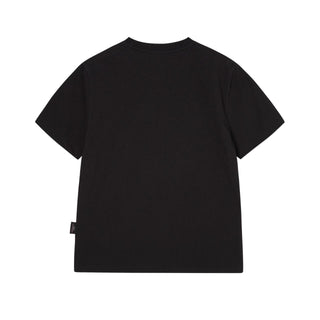 WOMAN SURFING OPANCHU STANDARD SHORT SLEEVE T-SHIRT BLACK