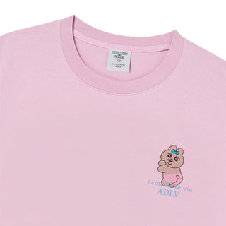 TANNING OPANCHU BASIC LOGO SHORT SLEEVE T-SHIRT PINK