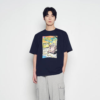 SEASIDE RESORT OPANCHU SHORT SLEEVE T-SHIRT DARK NAVY