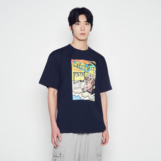 SEASIDE RESORT OPANCHU SHORT SLEEVE T-SHIRT DARK NAVY