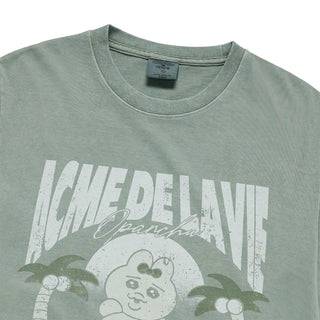 BEACH OPANCHU PIGMENT SHORT SLEEVE T-SHIRT GREEN