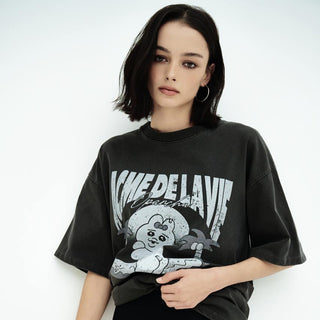 BEACH OPANCHU PIGMENT SHORT SLEEVE T-SHIRT CHARCOAL