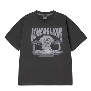 BEACH OPANCHU PIGMENT SHORT SLEEVE T-SHIRT CHARCOAL