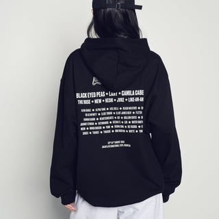 ADLV X LALALA FEST GROOVY AC BEAR HOODIE BLACK