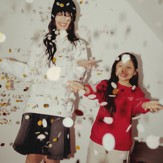 KIDS AC BEAR TREE SWEATSHIRT DARK RED