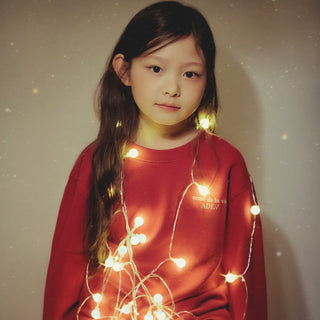 KIDS AC BEAR TREE SWEATSHIRT DARK RED